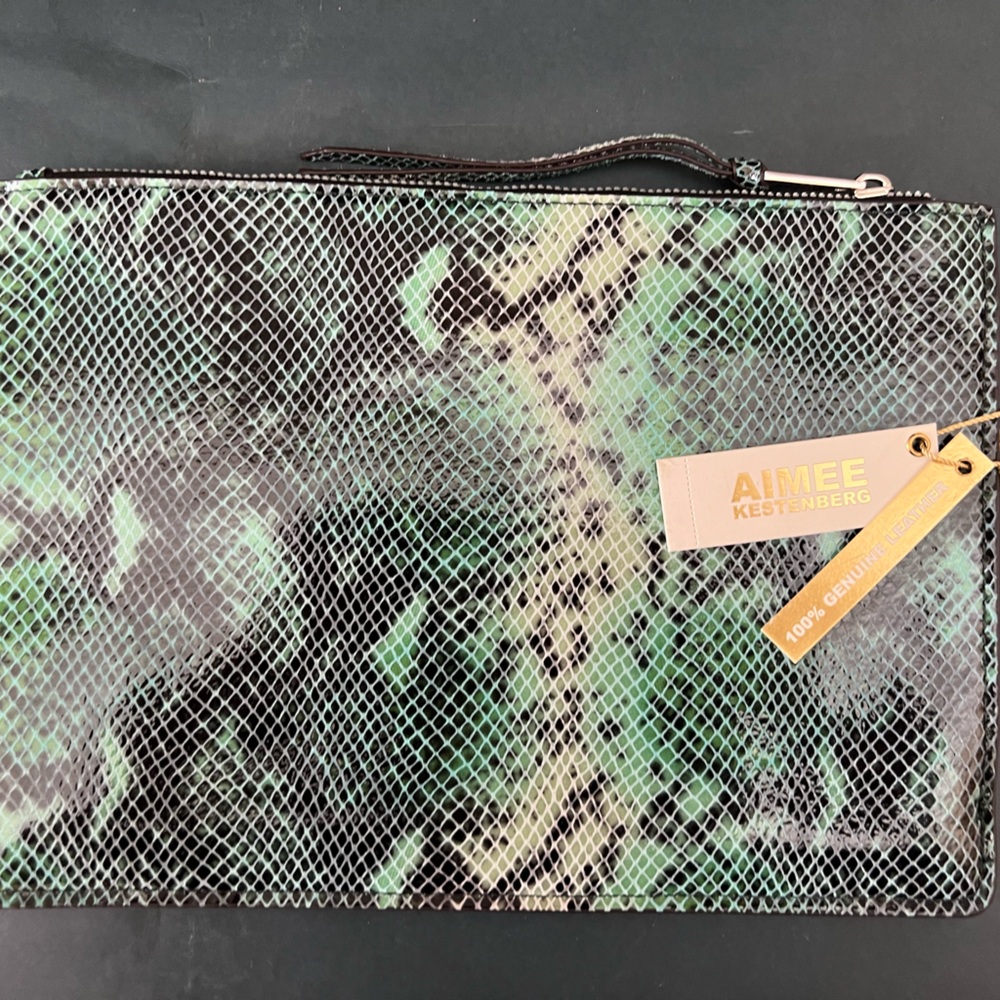 Aimee Kestenberg Emerald Snake Pouch